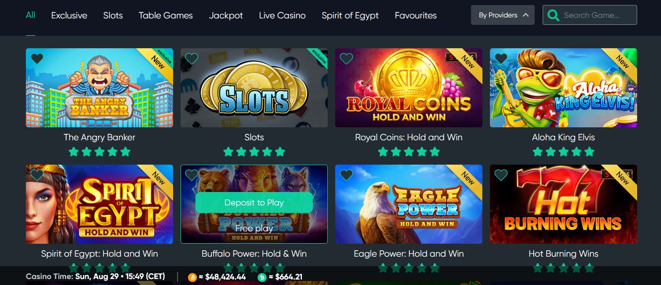 Bitcoin.com Games Casino