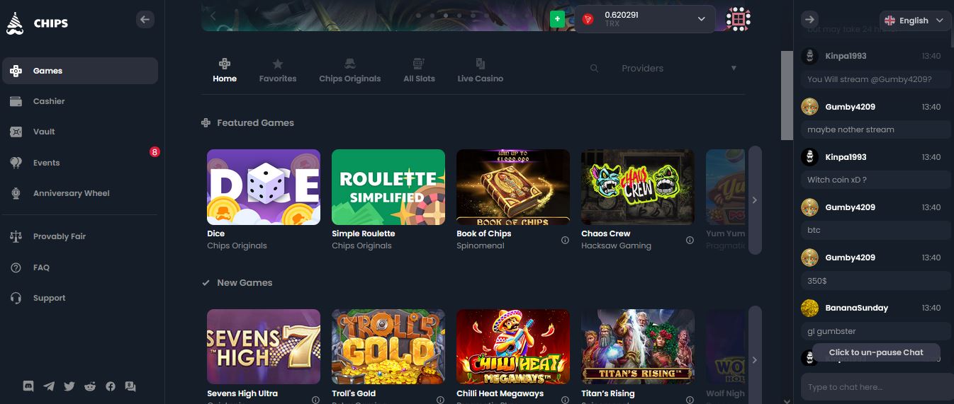 Chips.gg Crypto Casino
