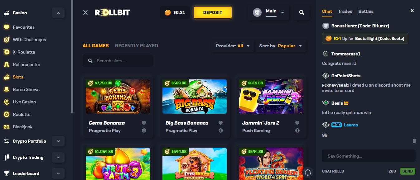 Rollbit Casino Review