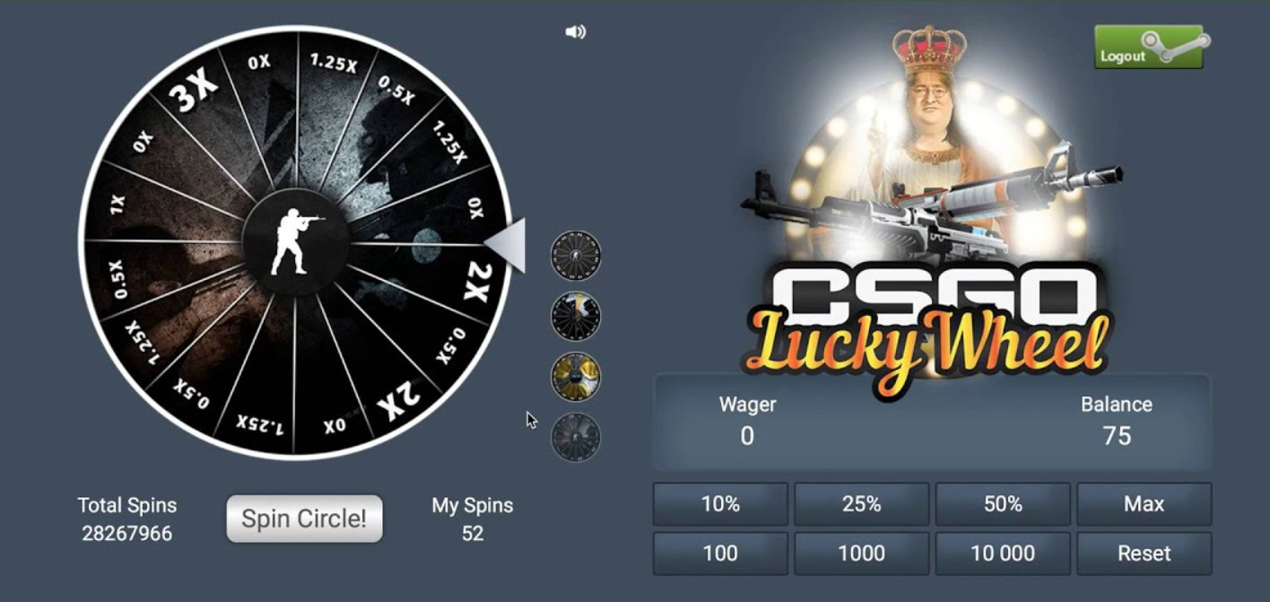 CSGO Lucky Wheel Sites