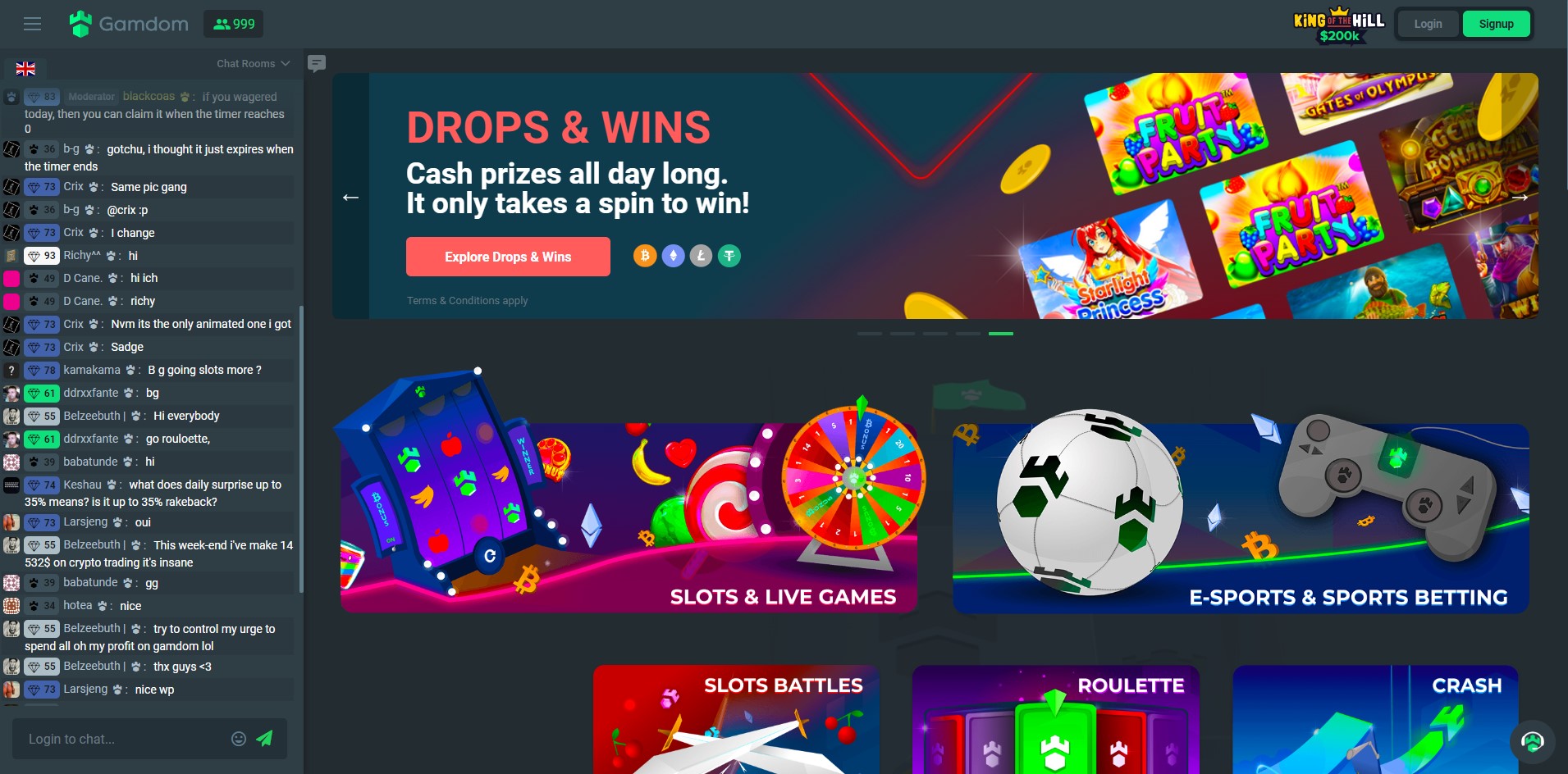 Gamdom Roulette Sites