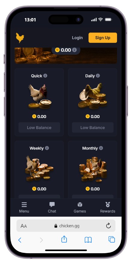 chicken.gg rewards